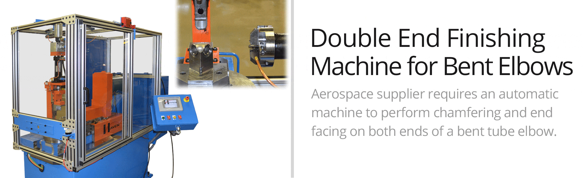 Special Double End Finishing Machine for Bent Elbows Video